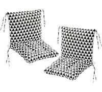 MLordoarf Lot de 2 Coussins de Chaise à Dossier Bas Coussins de Chaise 40 x 80 cm Coussins D'assise Chaises de Jardin à Dossier Bas Coussins D'assise Coussins de Chaise Coussin de Dossier