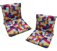 MLordoarf Lot de 2 Coussins de Chaise à Dossier Bas Coussins de Chaise 40 x 80 cm Coussins D'assise Chaises de Jardin à Dossier Bas Coussins D'assise Coussins de Chaise Coussin de Dossier