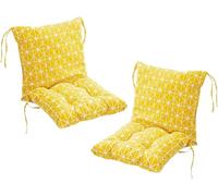 MLordoarf Lot de 2 Coussins de Chaise à Dossier Bas Coussins de Chaise 40 x 80 cm Coussins D'assise Chaises de Jardin à Dossier Bas Coussins D'assise Coussins de Chaise Coussin de Dossier