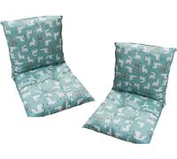 MLordoarf Lot de 2 Coussins de Chaise à Dossier Bas Coussins de Chaise 40 x 80 cm Coussins D'assise Chaises de Jardin à Dossier Bas Coussins D'assise Coussins de Chaise Coussin de Dossier