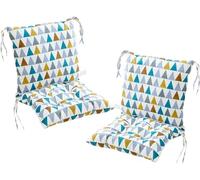 MLordoarf Lot de 2 Coussins de Chaise à Dossier Bas Coussins de Chaise 40 x 80 cm Coussins D'assise Chaises de Jardin à Dossier Bas Coussins D'assise Coussins de Chaise Coussin de Dossier