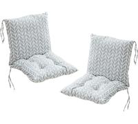 MLordoarf Lot de 2 Coussins de Chaise à Dossier Bas Coussins de Chaise 40 x 80 cm Coussins D'assise Chaises de Jardin à Dossier Bas Coussins D'assise Coussins de Chaise Coussin de Dossier