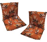 MLordoarf Lot de 2 Coussins de Chaise à Dossier Bas Coussins de Chaise 40 x 80 cm Coussins D'assise Chaises de Jardin à Dossier Bas Coussins D'assise Coussins de Chaise Coussin de Dossier