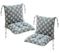 MLordoarf Lot de 2 Coussins de Chaise à Dossier Bas Coussins de Chaise 40 x 80 cm Coussins D'assise Chaises de Jardin à Dossier Bas Coussins D'assise Coussins de Chaise Coussin de Dossier