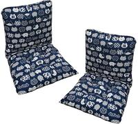 MLordoarf Lot de 2 Coussins de Chaise à Dossier Bas Coussins de Chaise 40 x 80 cm Coussins D'assise Chaises de Jardin à Dossier Bas Coussins D'assise Coussins de Chaise Coussin de Dossier