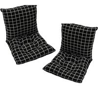 MLordoarf Lot de 2 Coussins de Chaise à Dossier Bas Coussins de Chaise 40 x 80 cm Coussins D'assise Chaises de Jardin à Dossier Bas Coussins D'assise Coussins de Chaise Coussin de Dossier