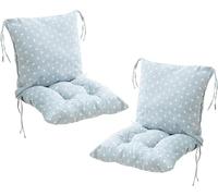 MLordoarf Lot de 2 Coussins de Chaise à Dossier Bas Coussins de Chaise 40 x 80 cm Coussins D'assise Chaises de Jardin à Dossier Bas Coussins D'assise Coussins de Chaise Coussin de Dossier