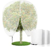 MLordoarf Lot de 2 grands filets pour arbres fruitiers, filet de protection contre les insectes, le jardin, avec fermeture éclair et cordon de serrage, filet de protection contre les insectes et les