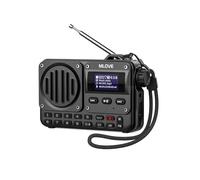 MLOVE BV800 Haut-Parleur Bluetooth Portable avec Radio FM, écran LCD, Prend en Charge la Lecture Via BT 5.0, AUX-in, clé USB et Carte TF pour Profiter de la Musique en déplacement