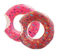 MLPKOI 2 Pack 80cm Bouée Piscine Donuts Enfant Adultes, Bouée Gonflable de Piscine en PVC Anneau de Natation Gonflable pour Les Vacances à la Plage et Les fêtes