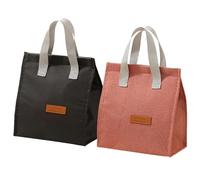 MLPKOI 2 Pcs Sac Isotherme Repas, Ssac Repas Isotherme Étanche, Réutilisable Lunch Bag, Mini Sac à Lunch Bag Isothermee, Ssac Dejeuner pour Homme Femme Enfant École Bureau Pique-nique