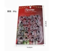 Mlpkoi Lot De 28 Pièces Emporte Pièces NoëL, Mini Emporte-Pièce De NoëL, Emporte Piece Biscuit, Emporte-Piece Patisserie 28 Formes, Moule à Biscuits Cookies Sablés Patisserie