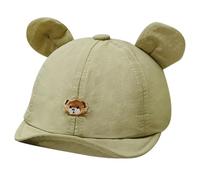 MLPKOI Ours Casquette de Baseball Bébé Filles Garçons de 3-30 Mois, Réglable Chapeau de Soleil Nouveau-né Casquette Enfant Respirant pour Printemps Eté