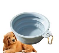 MLqkpwy Gamelle pliable pour chien - Gamelle à eau pour chien - Gamelle de voyage pliable et extensible - Distributeur de nourriture portable en silicone pour animaux de compagnie - Nourriture pour