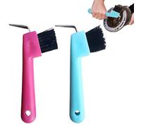 MLRUQRX 2 Pièces Outils pour Parer les Sabots des Chevaux avec Brosse Très Solide et Poignée pour Les Sabots de Chevaux, ânes et Chèvres, Outils Pratiques pour Les éleveurs de Chevaux