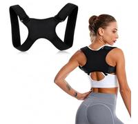 MLRUQRX Percko 1 Pièce Noir Adulte Unique Correcteur Posture Ergonomique Dos Épaules