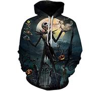 mlsjdger Sweat à capuche unisexe avec impression 3D Jack & Sally de Monsieur Jack et Sally pour adulte, Style 6, Large