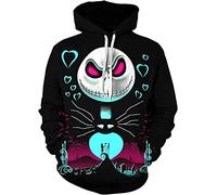 mlsjdger Sweat à capuche unisexe avec impression 3D Jack & Sally de Monsieur Jack et Sally pour adulte, Style 2, XX-Large