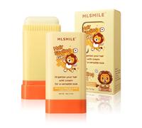 MLSMILE Bâton de cire capillaire pour coiffage de bébé, design 2 en 1 avec peigne intégré, lisse, pour enfants, hydratant, non gras, facile à utiliser, compact et portable