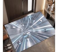 MLSOWM Paillasson Futur De Science-Fiction pour Une Entrée Propre Toute l’Année, 50 x 80 cm | Tapis de Porte Tunnel De Block, Retient Poussière, Humidité et Saletés, Antidérapant et Facile à Nettoyer
