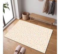 MLSOWM Paillasson Mignon Et Simple pour Une Entrée Propre Toute l’Année, 80 x 120 cm | Tapis de Porte Étoile/Croix, Retient Poussière, Humidité et Saletés, Antidérapant et Facile à Nettoyer
