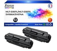 MLT-D307L/MLT-D307S Pack 2 Toners Noir Compatible pour Samsung 15000 Pages