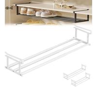 Mlthcig Slimdescent Cabinet Telescopic Shelf Shoes Rack, Retractable Expandable Shoe Rack Organizer for Closet, Upright Tall Skinny Slim Vertical Shoes Racks, Storage Narrow Standing Entryway(B)