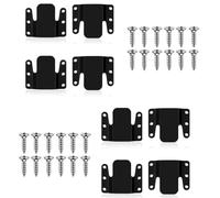 Mlthcig Soporte De Coneccion Para Muebles, Soportes De Conexión Para Mueble, 4 Pcs Sectional Sofa Interlocking, Metal Connectors Bracket, Furniture Clips Connector Screws for Sofas and Couch(8PCS)