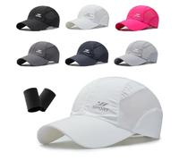 Mlthcig Stead Trekair Sport Cap Breathable Mesh Breathable Hat Quick Dry Cap Built for Men Court Running Tennis Golf(blanc)