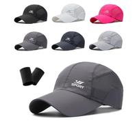 Mlthcig Stead Trekair Sport Cap Breathable Mesh Breathable Hat Quick Dry Cap Built for Men Court Running Tennis Golf(Dark Gray)