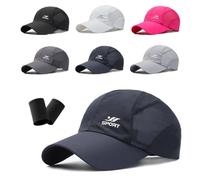 Mlthcig Stead Trekair Sport Cap Breathable Mesh Breathable Hat Quick Dry Cap Built for Men Court Running Tennis Golf(Navy Blue)