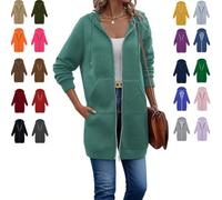 Mlthcig Wateresty/Moraltrnte/Forcipower Women Casual Zip up Fleece Hoodies Oversized Polyester Long Sleeve Jacket Lightweight Fall(Mint Green,XL)