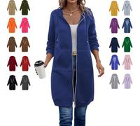 Mlthcig Wateresty/Moraltrnte/Forcipower Women Casual Zip up Fleece Hoodies Oversized Polyester Long Sleeve Jacket Lightweight Fall(Royal Blue,XL)