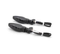 MLTLKPPVNG Moto Clignotants Compatible Avec Triumph Pour Tiger 850 1050 Sport 900 GT Rally 800 1200 Trident 660 2021 Clignotants À 2 Fils(Noir)