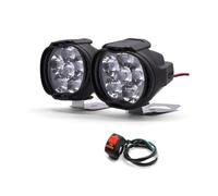MLTLKPPVNG Phares Avant Phare De Moto 10W Feu Antibrouillard Projecteur Compatible Avec Les Scooters Honda CB 400SF R650R 125R R900RR XADV 750 CB1100(1pair 6)