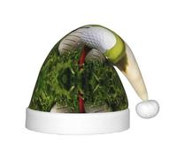 MLTRFGJ Chapeau de Noël imprimé balle de golf pour enfants, adapté pour les vacances et la décoration de fête