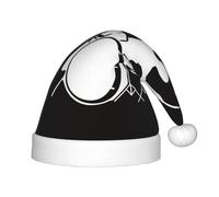 MLTRFGJ Chapeau de Noël imprimé batteur pour enfants, adapté pour les vacances et la décoration de fête