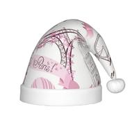 MLTRFGJ Chapeau de Noël romantique pour enfant Motif papillon Eiffel Idéal pour les vacances et la décoration de fête