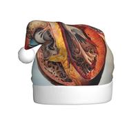 MLTRFGJ Chapeaux de Noël imprimés pour adultes - Anatomie humaine - Fournitures de fête pour Noël et Nouvel An