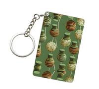 MLTRFGJ Porte-clés rectangulaire en acrylique imprimé chapeau de leprechaun, cadeau pour toutes les occasions, transparent, taille unique