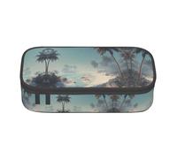 MLTRFGJ Sac à stylos portable de grande capacité imprimé horizon nocturne, convient pour l'école ou le bureau, plage, Taille unique, Trousse de maquillage
