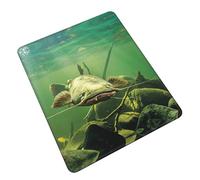 MLTRFGJ Tapis de souris en caoutchouc multi-code imprimé poisson-chat sous-marin, durable, respectueux de l'environnement et facile à nettoyer