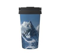 MLTRFGJ Tasse à café isotherme Mountain Peak imprimée et portable, adaptée pour le bureau, les voyages et la voiture