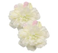 MLWSKERTY 2 pièces embrasses de Rideaux à Fleurs artificielles décoratives Boucles Pinces de retenue de draperie de fenêtre pour Les décors de Maison et de Mariage Attaches de Rideau à Clip en métal