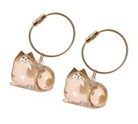 MLWSKERTY 2PCS Cats Hair Collection Twist Bottle Keepsakes Clear PVC Pet Keepsakes Storage for Wall Hanging Decors Creative Cats Hair Souvenir