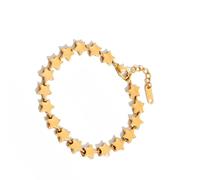 MLWSKERTY À Breloques en Forme De Cœur Léger Acier Inoxydable Doté d'une Chaîne D'extension 5 Cm Et 4 Variations Couleurs Avant-gardistes. Acier Inoxydable avec Zircone