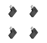 MLWSKERTY Adaptateur USB C Femelle Mâle À 90 Degrés 2A Rapide De Données 480 Mbps Conception Compacte Convertisseur Multi-Pack Type C Femelle Mâle