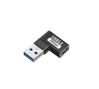 MLWSKERTY Adaptateur USB Type C Renforcé Coudé À 90 ° Large Compatibilité Connexion Stable pour Ordinateur Portable Accessoires De Téléphone Adaptateur De Voyage