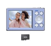 MLWSKERTY Appareil Photo Rétro Double Écran Zoom 18x 5 000 W Vidéo Entièrement Claire Corps ABS Résistant Chocs pour Adolescents Photographie en Extérieur Appareil Photo Numérique Double Écran