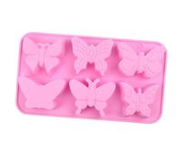 MLWSKERTY Butterfly Cake Molds 6 Cavity Silicone Baking Tool for Chocolate Desserts & Valentine Treats Easy Romance Dessert Making Tool